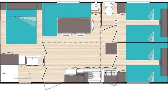 Kamp alanı Capitaleo 3 Ch - 6 Pers Paris 45 Min 3*